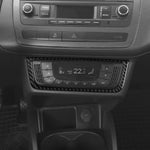 Carbon Fiber Car Air Conditioner Switch Panel B Decorative Sticker for SEAT Ibiza 2009-2014, Left and Right Driver, Air Conditioner Switch Panel B