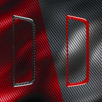Carbon Fiber Car Air Conditioner Switch Panel B Decorative Sticker for SEAT Ibiza 2009-2014, Left and Right Driver, Air Conditioner Switch Panel B