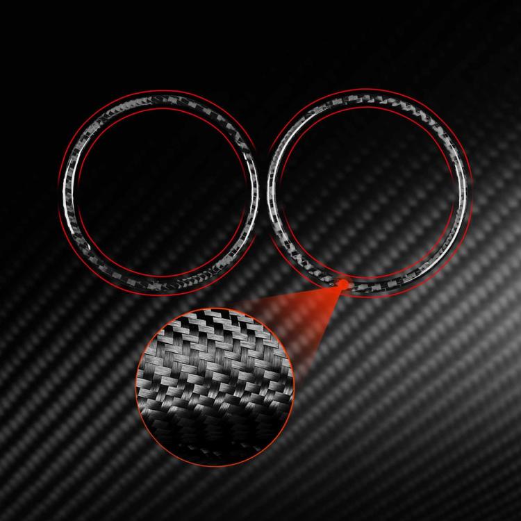 2pcs/Set Carbon Fiber Car AC Two Sides Air Outlet Decorative Sticker for SEAT Leon 2005-2012, Left and Right Driver, AC Two Sides Air Outle