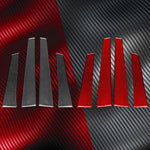 4pcs/Set Carbon Fiber Car B Pillar Decorative Sticker for SEAT Leon 2005-2012, Drop Glue Style, Left and Right Driver, B Pillar
