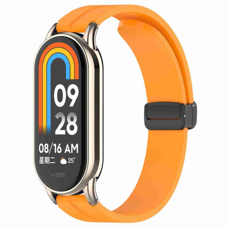 xDfind Folding Buckle Silicone Watch Band, For Xiaomi Smart Band 10 / 9 / 8 / NFC