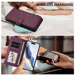 Butterfly Love Flower Multi-card Zipper Wallet Leather Phone Case, For iPhone 17e / 16e, For iPhone 17 Pro Max, For iPhone 17 Pro, For iPhone 17, For iPhone Air, For iPhone 16 Pro Max