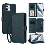 Butterfly Love Flower Multi-card Zipper Wallet Leather Phone Case, For iPhone 11 Pro Max, For iPhone 11, For iPhone 11 Pro, For iPhone X / XS, For iPhone XR, For iPhone XS Max