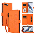 Butterfly Love Flower Multi-card Zipper Wallet Leather Phone Case, For iPhone 7 Plus / 8 Plus