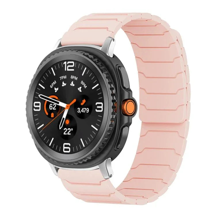 xDfind Magnetic Silicone Watch Band, For Samsung Galaxy Watch Ultra / Ultra 2025, For Samsung Galaxy Watch8 / 8 Classic, For Samsung Galaxy Watch 7 / 6 / 5 / FE