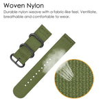 xDfind Ring Buckle Nylon Canvas Watch Band, For Amazfit T-Rex 3