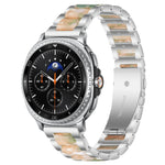 xDfind Three Beads Metal Resin Watch Band, For Samsung Galaxy Watch Ultra/Ultra 2025, For Samsung Galaxy Watch8 / 8 Classic, For Samsung Galaxy Watch 7 / 6 / 5 / FE