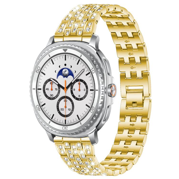 xDfind Five Beads Full Diamond Metal Watch Band, For Samsung Galaxy Watch Ultra/Ultra 2025, For Samsung Galaxy Watch8 / 8 Classic