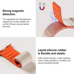 xDfind I-shaped Magnetic Silicone Watch Band, For Huawei Watch Fit4 / Fit4 Pro / Fit3, For Huawei Band 10 / 9 / 8