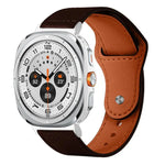 xDfind Rivet Buckle Genuine Leather Watch Band, For Samsung Galaxy Watch Ultra / Ultra 2025, For Samsung Galaxy Watch8 / 8 Classic