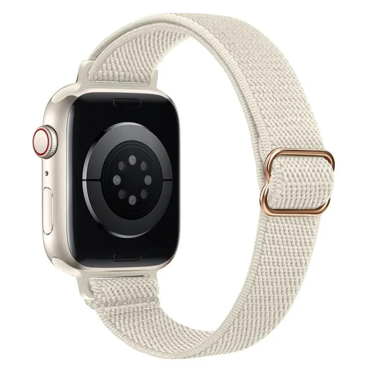 xDfind Ladder Buckle Small Waist Elastic Nylon Watch Band, For Apple Watch 42 / 44 / 45 / 46 / 49mm, For Apple Watch 38 / 40 / 41 / S10 42mm