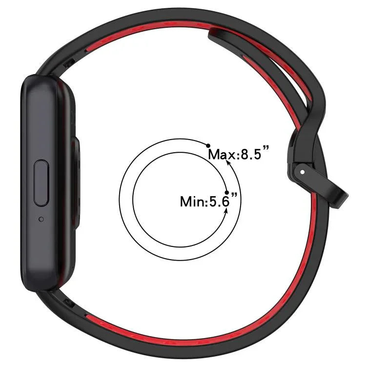 xDfind Two Color Silicone Breathable Watch Band, For Samsung Galaxy Fit 3