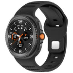 xDfind Round Dots Silver Stud Buckle Silicone Watch Band, For Samsung Galaxy Watch Ultra/Ultra 2025, For Samsung Galaxy Watch8 / 8 Classic