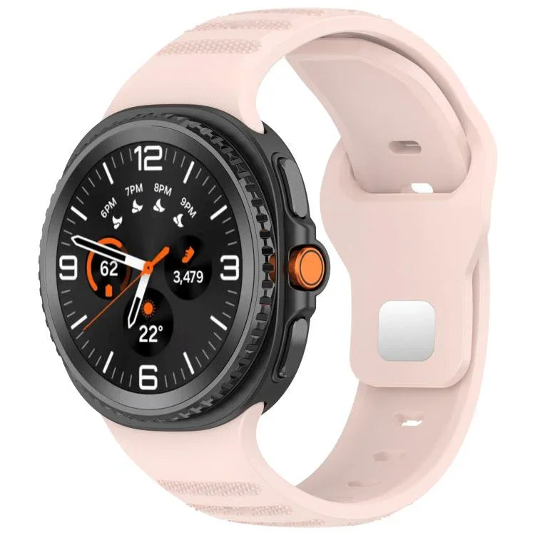 xDfind Round Dots Silver Stud Buckle Silicone Watch Band, For Samsung Galaxy Watch Ultra/Ultra 2025, For Samsung Galaxy Watch8 / 8 Classic