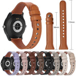 xDfind Double Ring Single Rivet Genuine Leather Watch Band, 20mm, 22mm