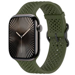 xDfind Breathable Silicone Watch Band, For Apple Watch 42 / 44 / 45 / 46 / 49mm, For Apple Watch 38 / 40 / 41 / S10 42mm