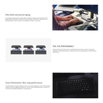 Logitech MX Mini Compact Smart Backlit Wireless Bluetooth Mechanical Keyboard, Tea Shaft, Blue Shaft