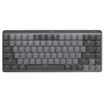 Logitech MX Mini Compact Smart Backlit Wireless Bluetooth Mechanical Keyboard, Tea Shaft, Blue Shaft