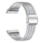 xDfind Seven Beads Buckle Stainless Steel Watch Band, For Fitbit Versa 4 / 3 / Sense 2 / Sense