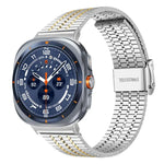 xDfind Seven Beads Buckle Stainless Steel Watch Band, For Samsung Galaxy Watch Ultra / Ultra 2025, For Samsung Galaxy Watch8 / 8 Classic, For Samsung Galaxy Watch 7 / 6 / 5 / FE