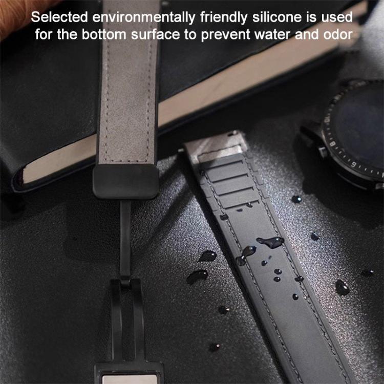 xDfind Crazy Horse Pattern Silicone Skin Magnetic Buckle Watch Band, For Samsung Galaxy Watch Ultra / Ultra 2025, For Samsung Galaxy Watch8 / 8 Classic