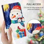 Christmas Series Buckle Leather Phone Case with Hand Strap, For iPhone 17e / 16e, For iPhone 17 Pro Max, For iPhone 17 Pro, For iPhone 17, For iPhone Air, For iPhone 16 Pro Max, For iPhone 16 Pro, For iPhone 16 Plus