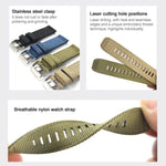 xDfind Two-section Nylon Watch Band, For Samsung Galaxy Watch Ultra / Ultra 2025, For Samsung Galaxy Watch8 / 8 Classic, For Samsung Galaxy Watch 7 / 6 / 5 / FE