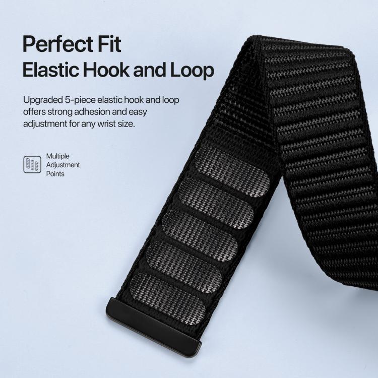 DUX DUCIS YE Series Nylon Woven Watch Strap, For Apple Watch 46mm / 49mm / 45mm / 44mm, For Apple Watch 42mm / 41mm / 40mm / 38mm