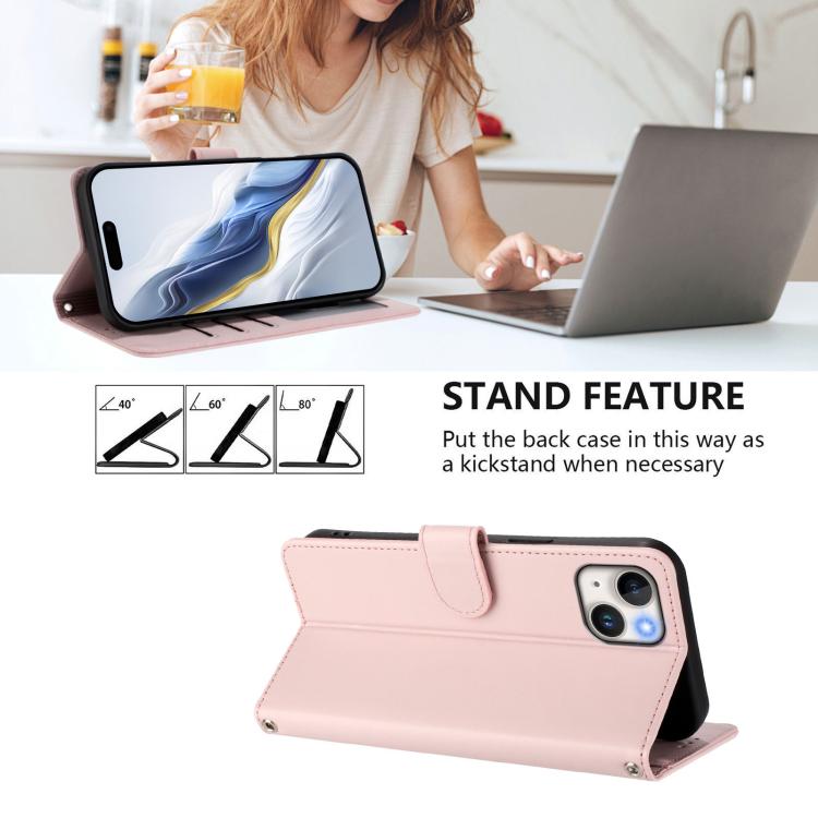 Embossed Heart Cat Leather Phone Case with Hand Strap, For iPhone 13 mini, For iPhone 12 / 12 Pro, For iPhone 12 Pro Max, For iPhone 12 mini