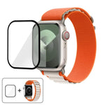 Buckle Loop Nylon Watch Band with 3D Curved Film, For Apple Watch Series 40mm