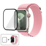 Buckle Loop Nylon Watch Band with 3D Curved Film, For Apple Watch Series 40mm