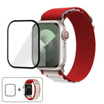 Buckle Loop Nylon Watch Band with 3D Curved Film, For Apple Watch Series 40mm
