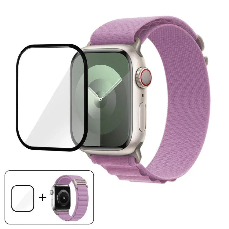 Buckle Loop Nylon Watch Band with 3D Curved Film, For Apple Watch Series 42mm