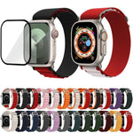 Buckle Loop Nylon Watch Band with 3D Curved Film, For Apple Watch Series 42mm