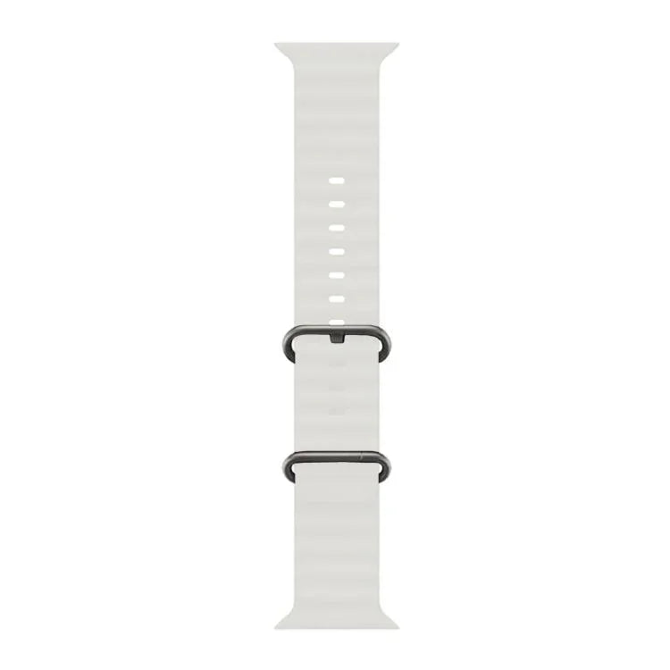 Ocean Silicone Watch Band with 3D Curved Film, For Apple Watch Series 40mm, For Apple Watch Ultra 2 / 1 49mm, For Apple Watch Series 45mm