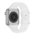 Butterfly Buckle Silicone Watch Band with 3D Curved Film, For Apple Watch Series 40mm, For Apple Watch Ultra 2 / 1 49mm, For Apple Watch Series 45mm