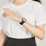 Butterfly Buckle Silicone Watch Band with 3D Curved Film, For Apple Watch Series 10 46mm, For Apple Watch Series 10 42mm, For Apple Watch Series 44mm