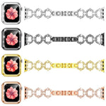 xDfind O-shaped Diamond Metal Watch Band with Tempered Film Integrated PC Cover, For Apple Watch Series 10 46mm, For Apple Watch Series 10 42mm, For Apple Watch Series 44mm, For Apple Watch Series 40mm, For Apple Watch Ultra 2 / 1 49mm                 ...