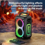 Zealot PT02 60W Portable Outdoor RGB Colorful Light Stereo Bluetooth Speaker, PT02