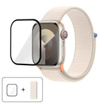 Basic Nylon Loop Watch Band with 3D Curved Film, For Apple Watch Series 10 46mm, For Apple Watch Series 10 42mm, For Apple Watch Series 44mm