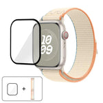 Nylon Loop Watch Band with 3D Curved Film, For Apple Watch Series 41mm, For Apple Watch Series 38mm, For Apple Watch Series 42mm