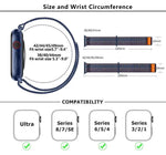 Nylon Loop Watch Band with 3D Curved Film, For Apple Watch Series 41mm, For Apple Watch Series 38mm, For Apple Watch Series 42mm