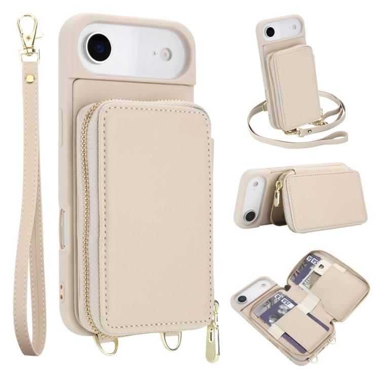 Crossbody Zipper RFID Card Bag Phone Case, For iPhone 17 Pro Max, For iPhone 17 Pro, For iPhone Air, For iPhone 15 Pro Max, For iPhone 15 Pro, For iPhone 15 Plus / 14 Plus