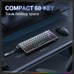 ONIKUMA G69 68 Keys RGB Lighting Wired Magnetic Axis Keyboard
