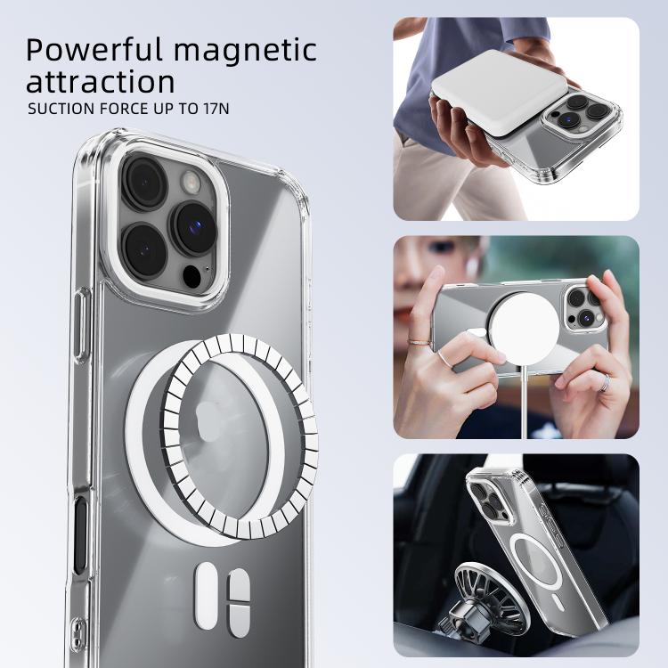 ABEEL MagSafe Magnetic Color Ring Anti-scratch Transparent Phone Case, For iPhone 13 Pro Max, For iPhone 13 Pro, For iPhone 13