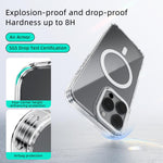 ABEEL MagSafe Magnetic Color Ring Anti-scratch Transparent Phone Case, For iPhone 13 Pro Max, For iPhone 13 Pro, For iPhone 13