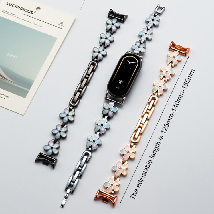 xDfind Sun Petal Metal Watch Band, For Xiaomi Smart Band 10 / 9 / 8
