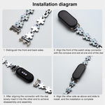 xDfind Sun Petal Metal Watch Band, For Xiaomi Smart Band 10 / 9 / 8