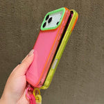 Color Contrast Lens Frame Transparent TPU Phone Case with Lanyard, For iPhone 17 Pro Max, For iPhone 17 Pro