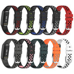 xDfind Breathable Holes Two-color Silicone Watch Band, For Fitbit Luxe